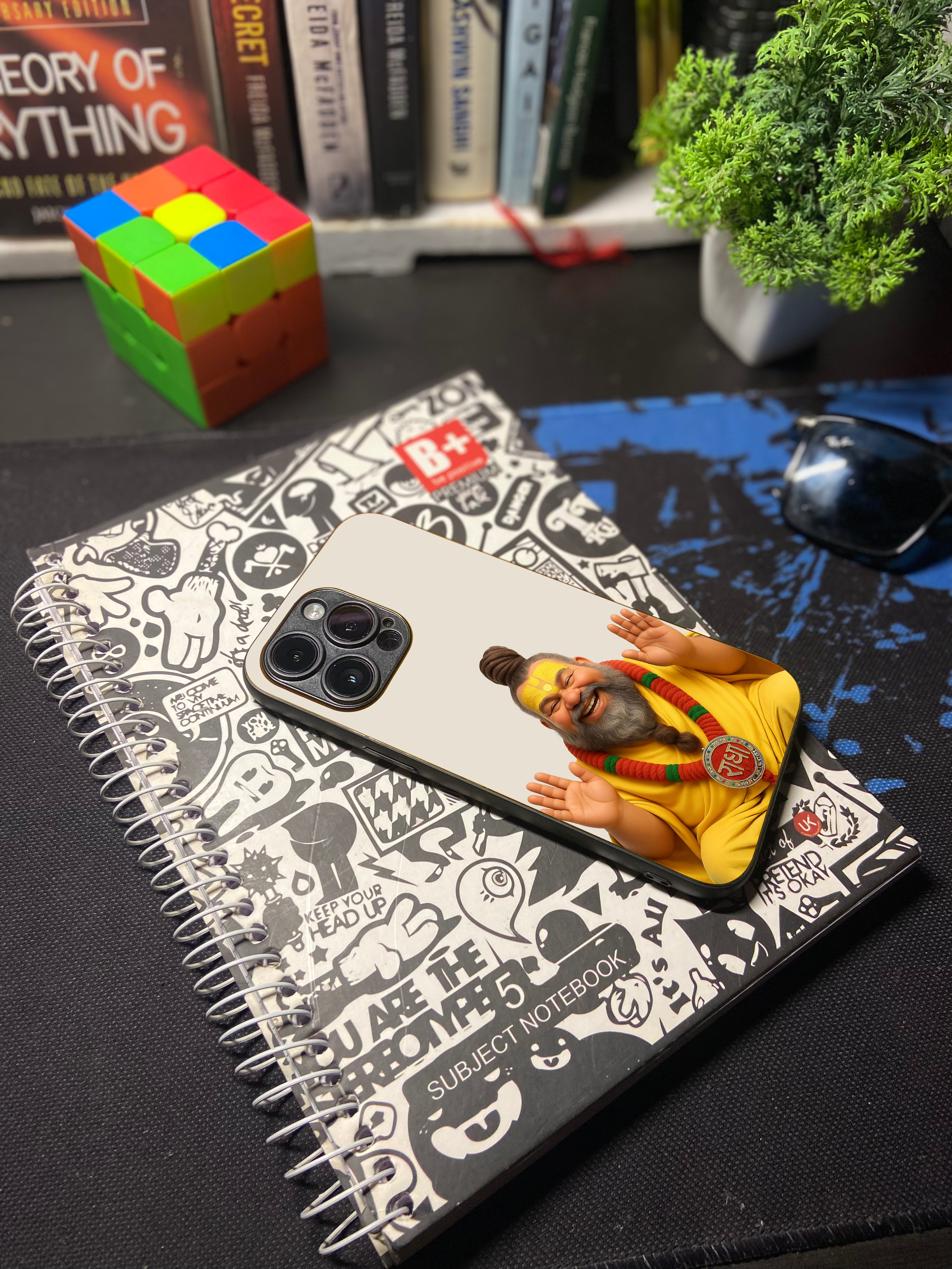 Premanand ji Maharaj "Blessing" Premium Tempered Glass Phone Case